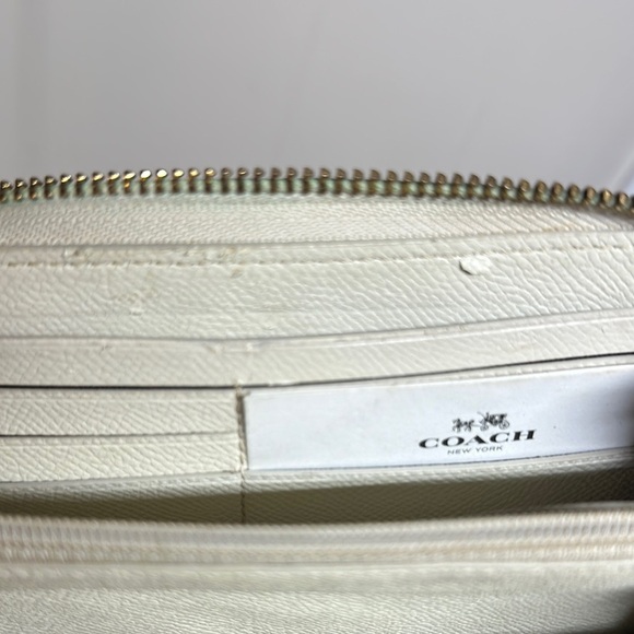 Coach Beige Zip-Around Wallet - Picture 4 of 16